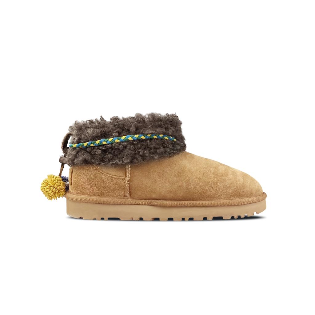 UGG КЛАССИЧЕСКИЕ УЛЬТРА МИНИ Утепленные Короткие Снежные Сапоги из Овчины Женские 1116109-CHE(Команда373-)