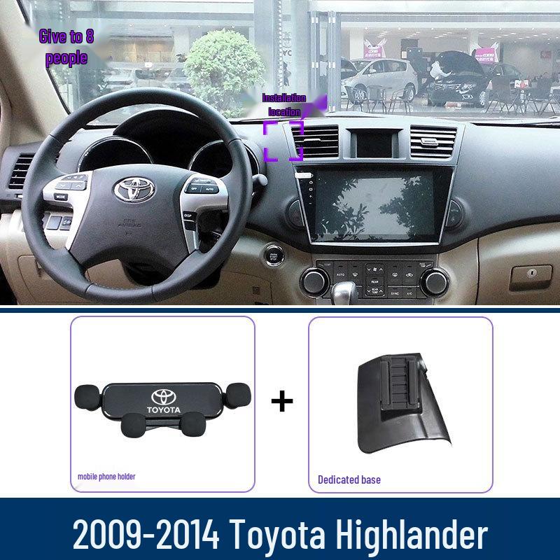 Универсальные держатели для телефона в автомобиль для вентиляционных отверстий Toyota Highlander