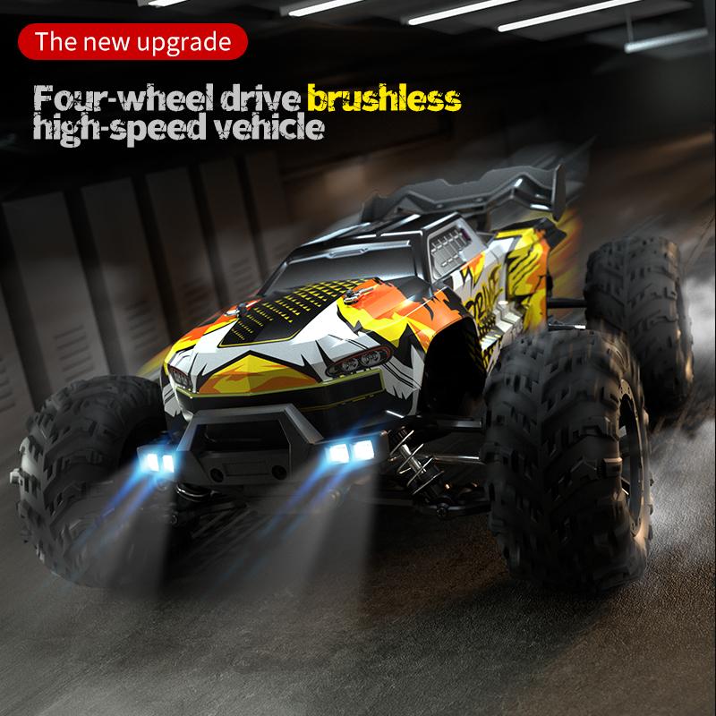 16101 Pro 1:16 75 км/ч 4WD Радиоуправляемая машина со светодиодной подсветкой 2.4G Пульт Дистанционного Управления Машины Высокоскоростной Дрифт Монстр-Трак для Детей Подарок