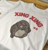 Унисекс Футболка Xing Xing Обезьяна Улыбающаяся, Футболка с обезьяной, Футболка с мемами, XingXing Однорукая обезьяна, Тибетский макак
