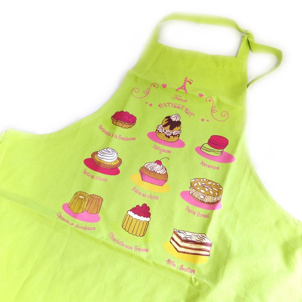 Les Trésors De Lily [M5753] - Дизайнерский фартук 'La Patisserie Française' фисташково-зеленый