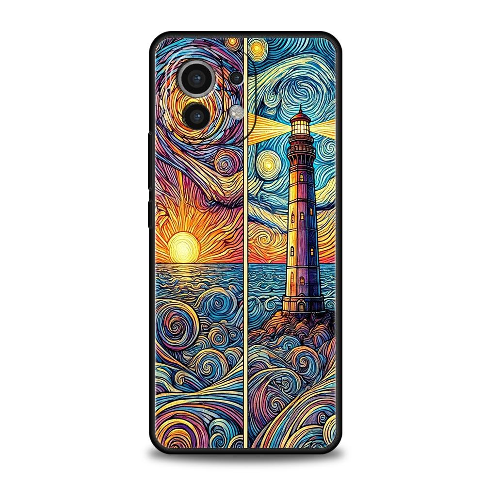 Красивый чехол-крышка из стекла с рисунком Солнце и Луна для Xiaomi Mi 17 15 14 13 12 11 Ultra 15T 14T 13T 12T 11T Pro Lite 5G Мягкий ТПУ корпус
