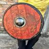 45.72cm Medieval Viking Shield In Battle with Dragon, Wooden Round Shield of Vikings from Valhalla,