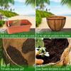 Круглая подкладка из кокосовой койры, дышащая, в помещении, на открытом воздухе, в саду, на стене, вставка для вставного горшка из натурального кокосового волокна, подкладка для цветочной корзины, садовые принадлежности