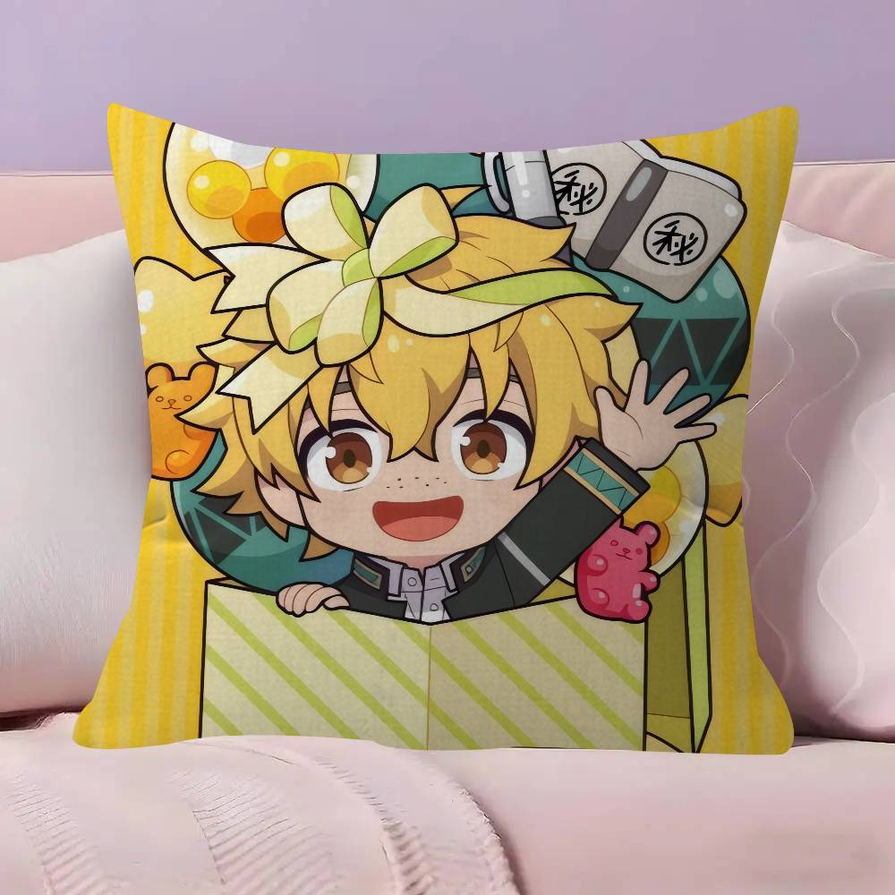 Japanese Anime Wind Breaker Pillow Cushion Cover Pillowcase Living Room Sofa Home Decor