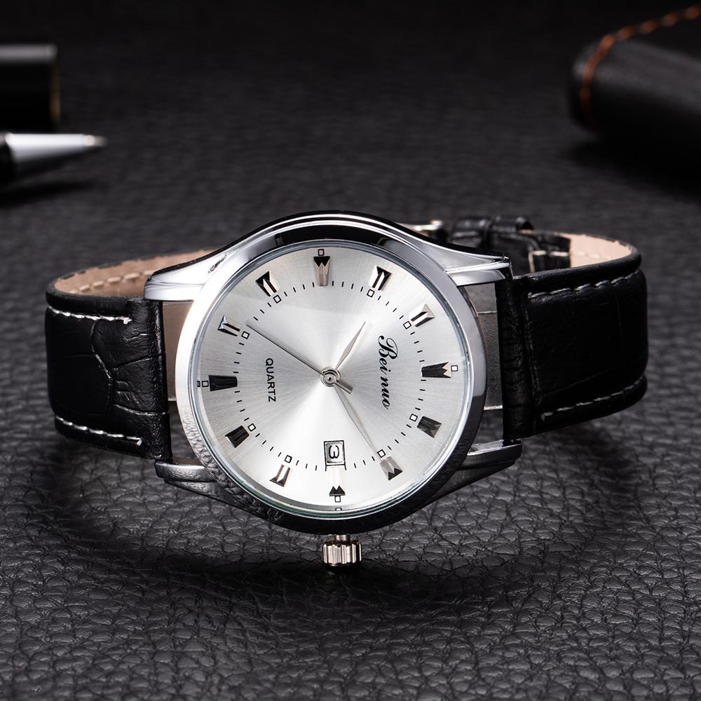 Top Brand Men's Watches Luxury Simple Quartz Wrist Watches for Men Leather Belt Fashion Business Male Clock relogios masculino