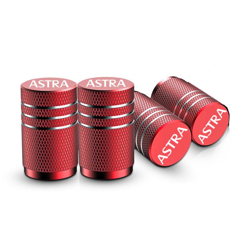 CIP1 4pcs Accessories Car Wheel Tire Valve Caps Tyre Stem Covers Airdust Waterproof For Opel Astra J H G K Auto