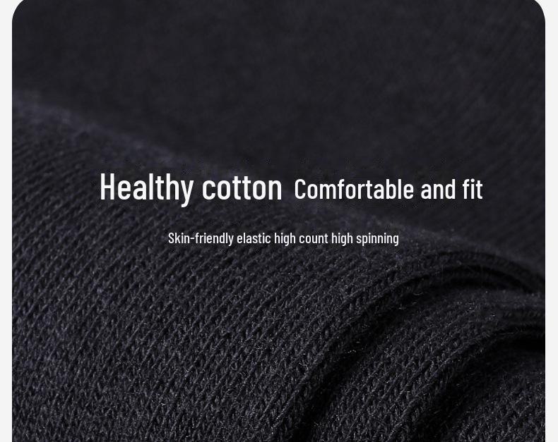 Мужские носки Septwolves из чистого хлопка средней длины — дышащие, впитывающие пот повседневные и деловые носки, набор в коробке