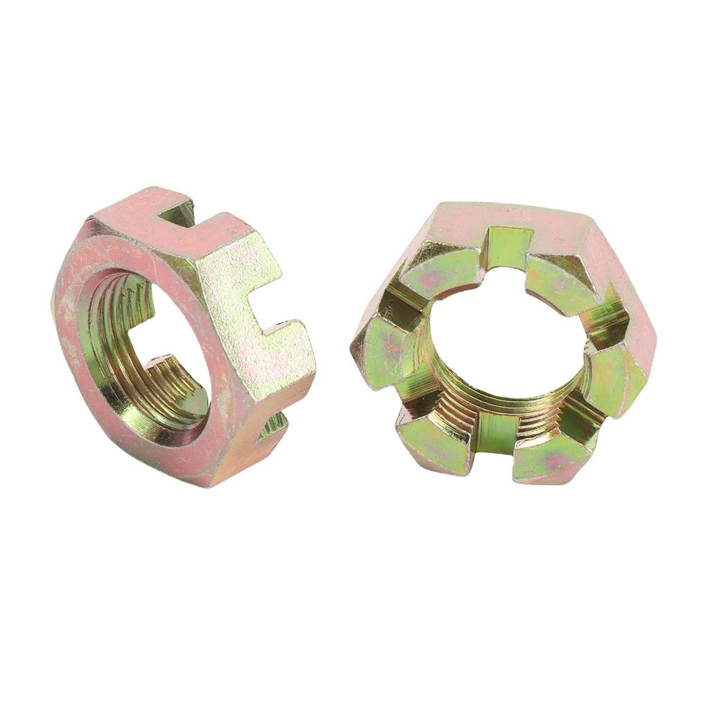 2 Sets Trailer Nut Kit with 1in Shaft Spindle Nuts 1in Washer 2.2in   Cotter Pins Galvanized for 1in Shaft Spindle