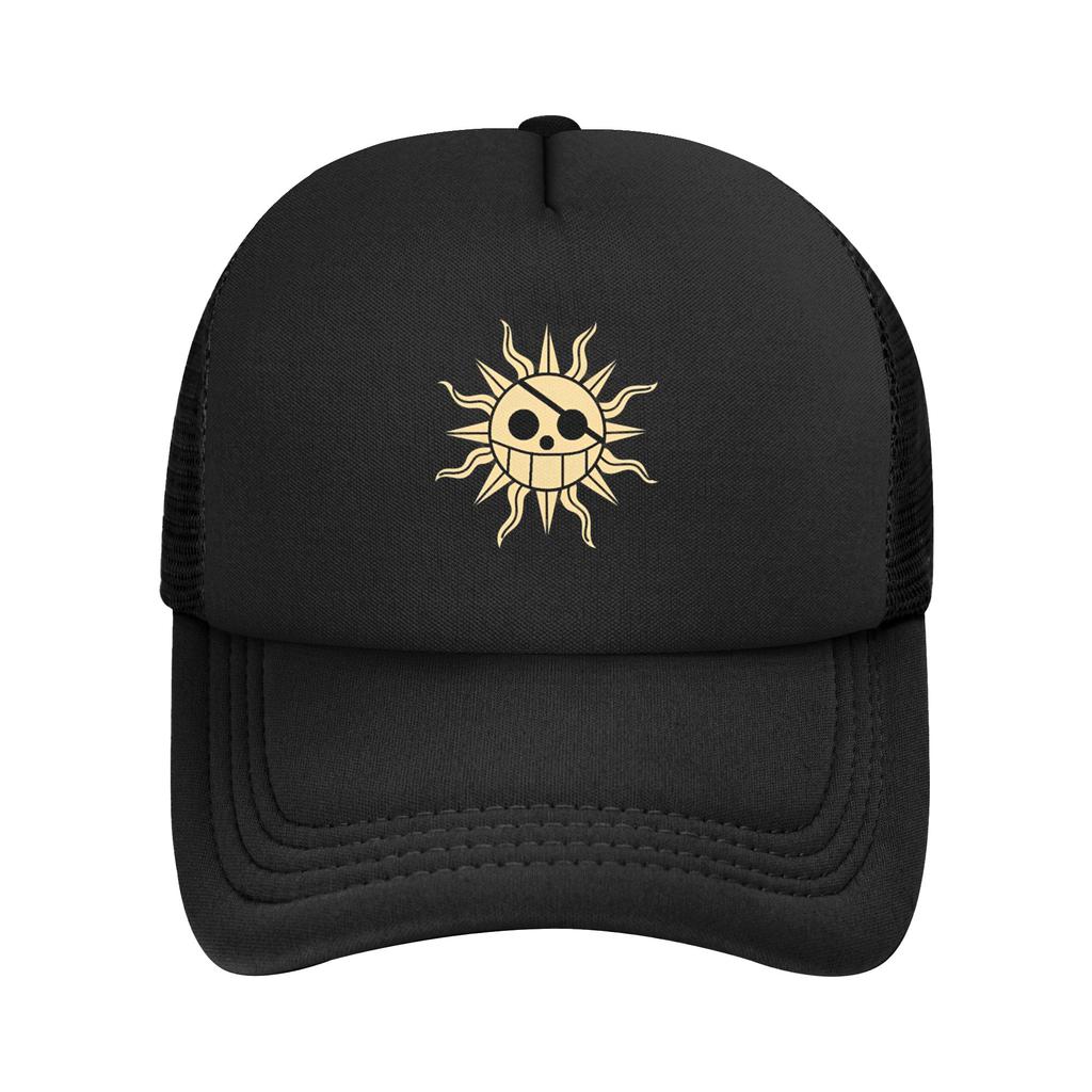 Mihawk  onepieces  Flag Trucker Hat Unisex Sport  Mesh Baseball Cap Polyester Adjustable Sports Cap