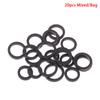 20Pcs Mixed Idle Wheel Belt Loop Pulley Rubber Ring For Cassette Deck Tape Recorder Audio-Stereo Player Rubber Rings 9Mm-13Mm