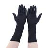 Spring Thin Mid-long Embroidered Breathable Stretch Sunscreen Gloves Mittens Driving Glove Anti UV