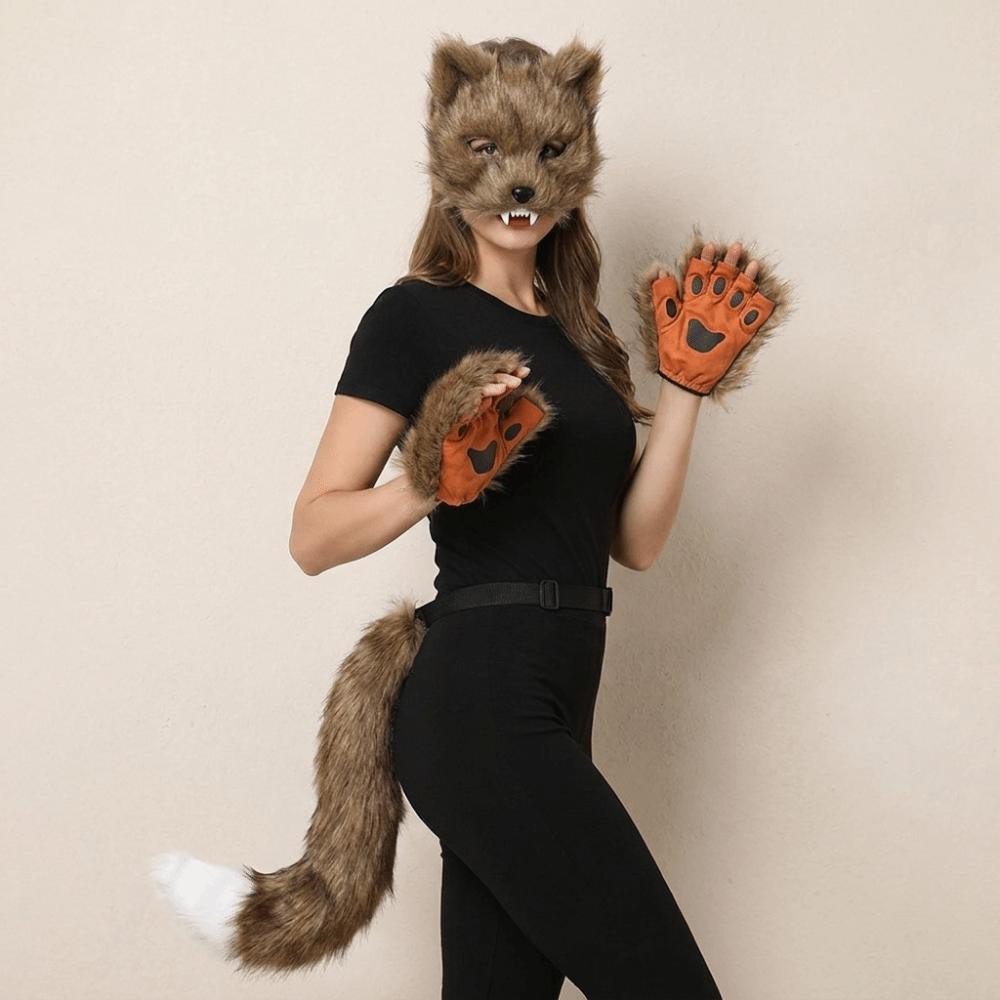 Plush Halloween Animal Cosplay Props Mask Animal Cosplay Props Halloween Cosplay Accessories Party