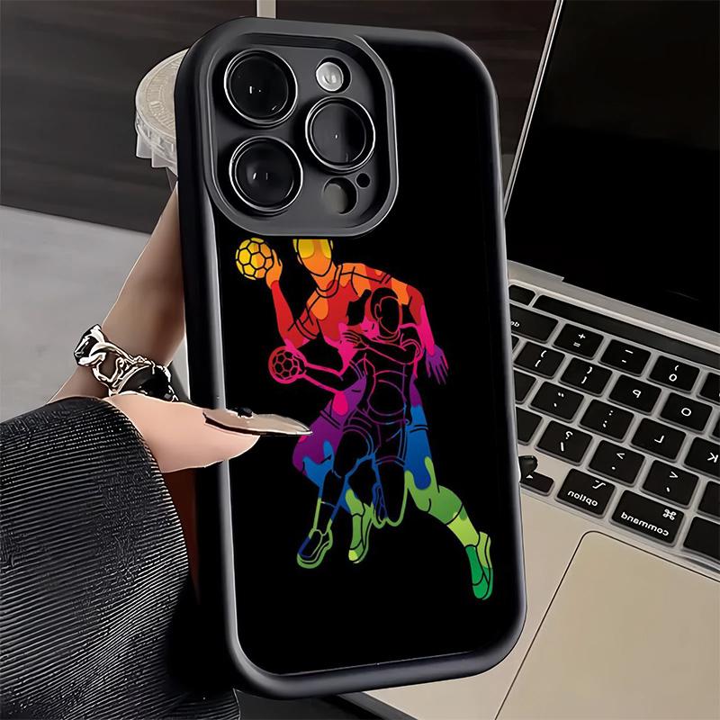 Чехол для телефона Handbal Sport для iPhone 16 17 Air 16E 15 Pro Max 14 Plus 13 12 Mini Capa Мягкий Силиконовый Funda