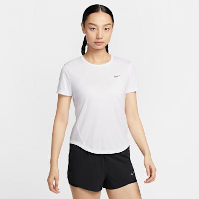 Nike Женские белые футболки с коротким рукавом Dri Fit