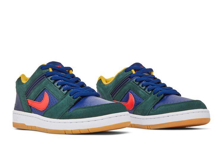 Men's Sneakers Nike SB Air Force 2 Low Rugby Midnight Green/Blue Void-Habanero Red