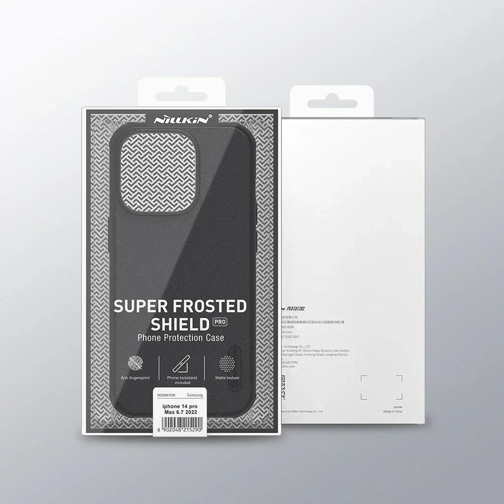 Чехол NILLKIN для iPhone 16 Pro Max 15 Pro Max Frosted Shield Pro, защитный чехол из ПК+ТПУ для iPhone 14 13 серии