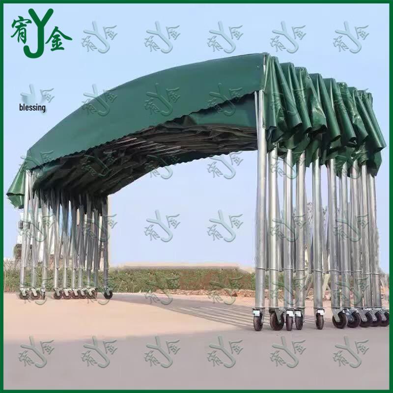 Heavy-Duty Mobile Retractable Shelter