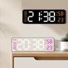 Multi-functional Electronic Wall Clock Wall-mounted Display Table Clock for Bedroom