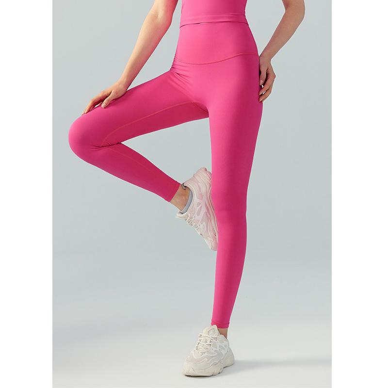 Штаны для йоги женские с высокой талией, цельные штаны для фитнеса без бокового шва, спортивные леггинсы с подъемом бедер