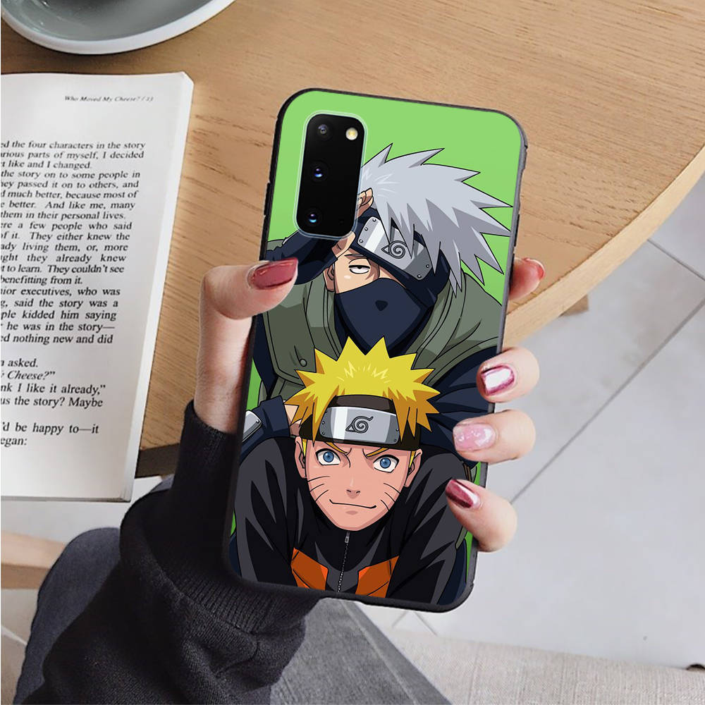 Чехол AD66 Naruto Black для iPhone 16 15 Plus 14 13 12 11 Pro 8 7 6S SE 5S X XR XS Max Realme C30 C33 C31 9I Huawei Y8P Y9 Sofe Cover