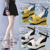 Women Wedges Heeled Summer Sandals Party Platform High Heels Shoes
