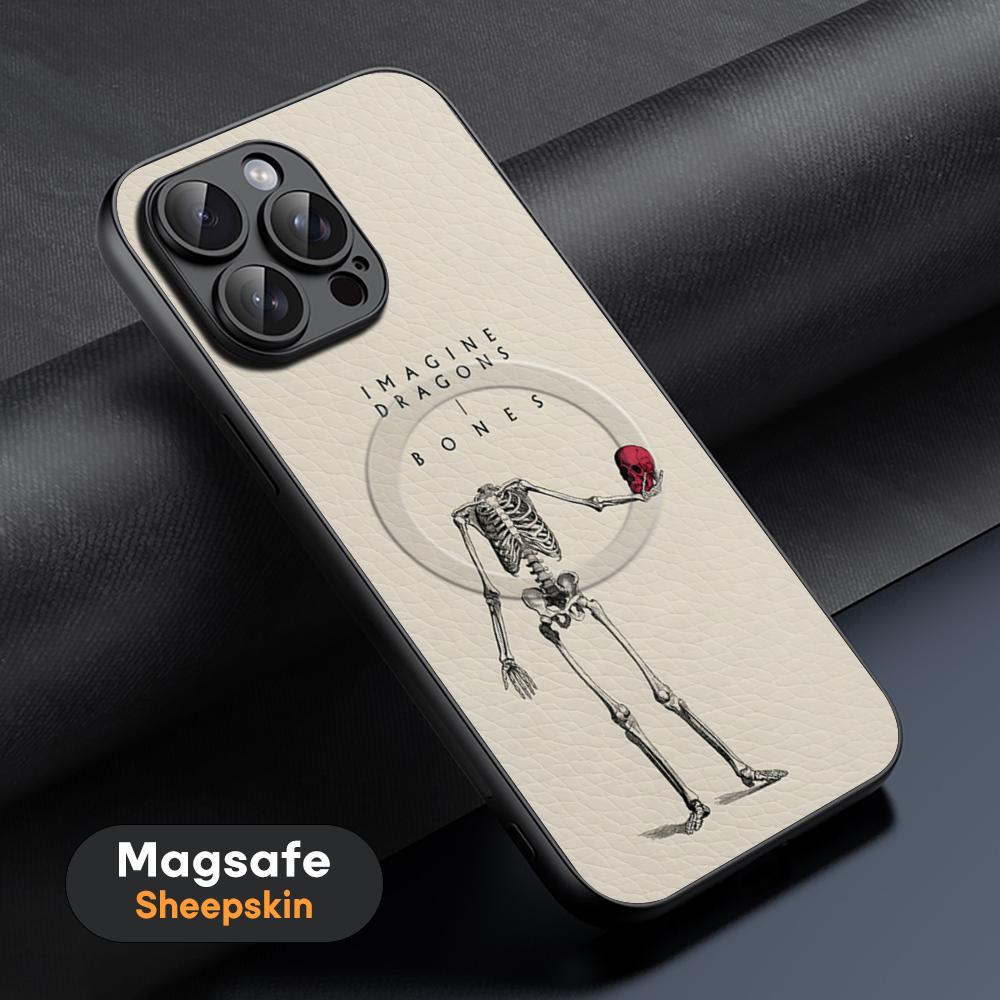I-imagine D-Dragons Rock Band Phone Case For iPhone 17 16 15 14 13 12 11 Plus Pro Max High-end Luxury Magsafe Sheepskin