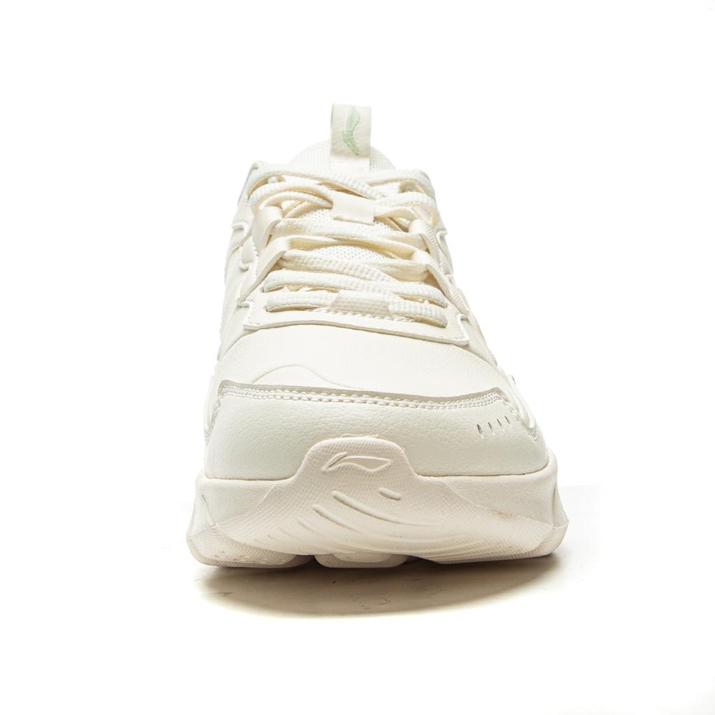 Li Ning Light Lanying Амортизирующие износостойкие дышащие легкие с отскоком низкие беговые кроссовки женские кремовый ARSV076-5