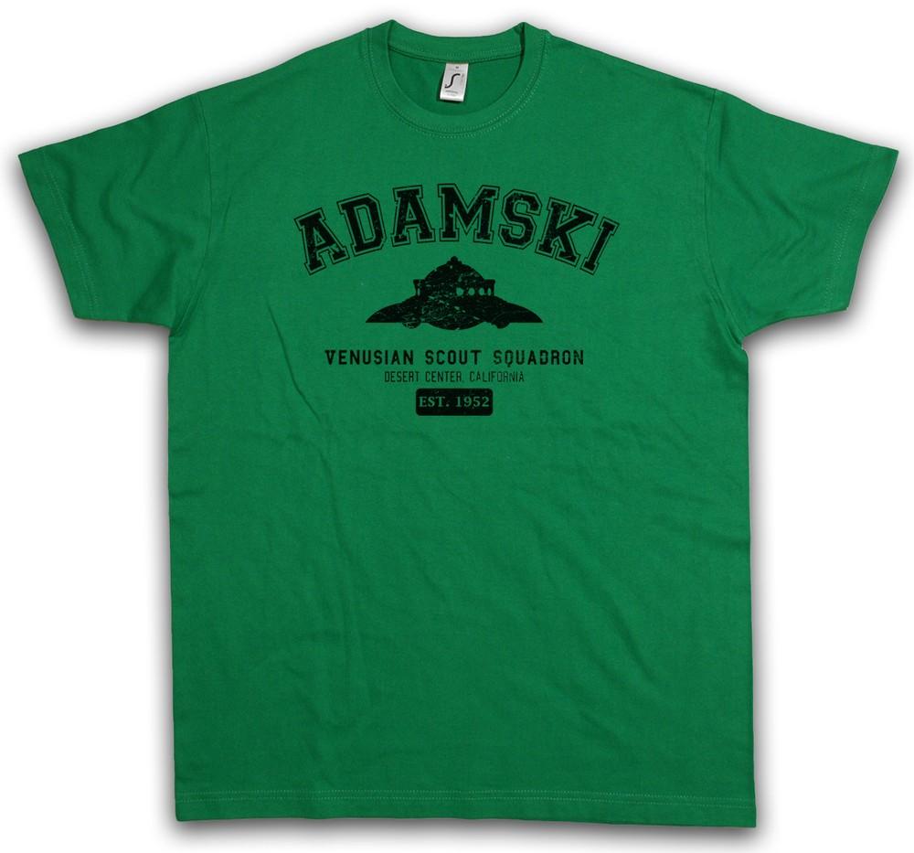 ADAMSKI VENUSIAN “J” SCOUT SQUADRON T-SHIRT George Alien UFO Ship TR3B Mufon