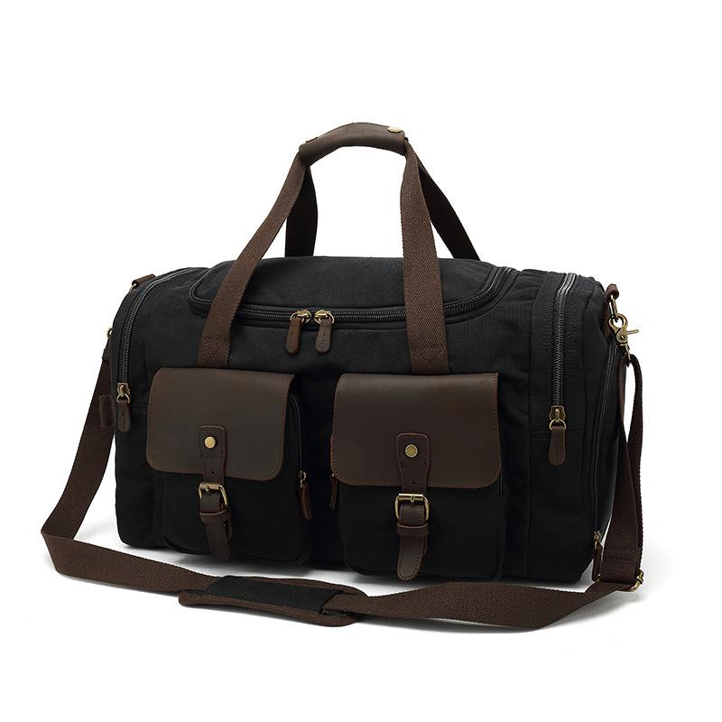 European and American Retro Travel Bags Canvas Leisure Handbags Travel Portable Bags Men's Shoulder Bag