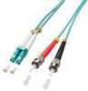 Lindy 1M Om3 Lc-St Duplex Infiniband Fiber Optic Turquoise