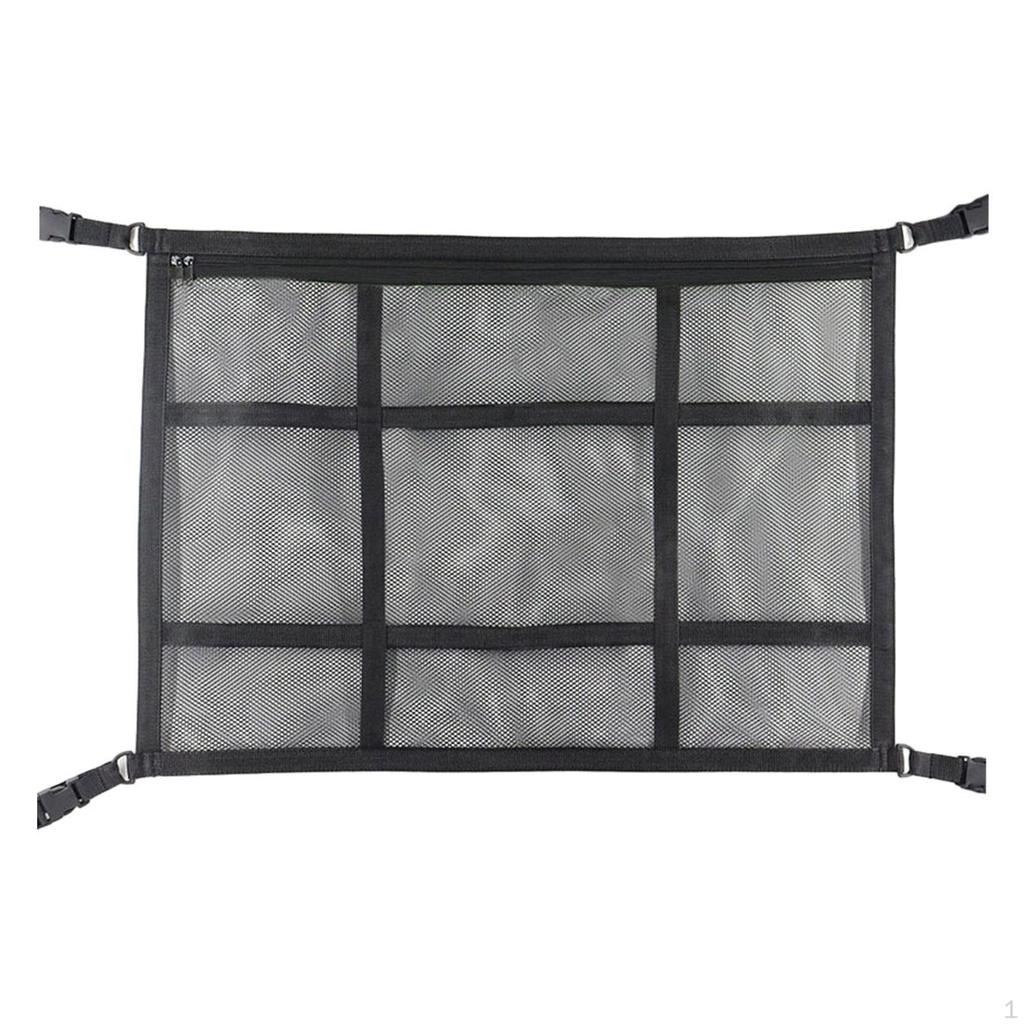 Adjustable Car Roof Net Organizer for Storage