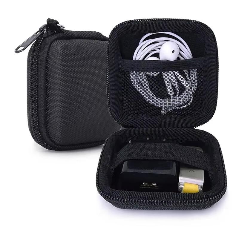 Mini Portable Eva Storage Bag Pouch Carrying Bag Zipper Earphone Case For Airpod Earphone/Phone/Charging Cable Accessories