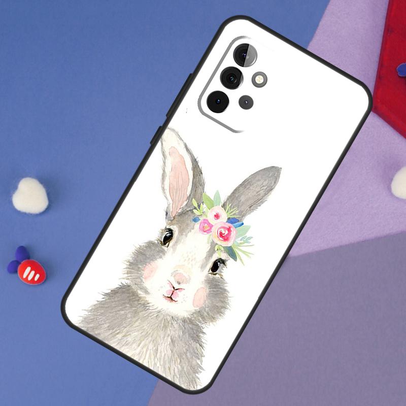Cute Bunny Rabbit Case For Samsung Galaxy A55 A35 A32 A12 A22 A52 A06 A54 A34 A14 A56 A36 A26 A16 A13 A53 A15