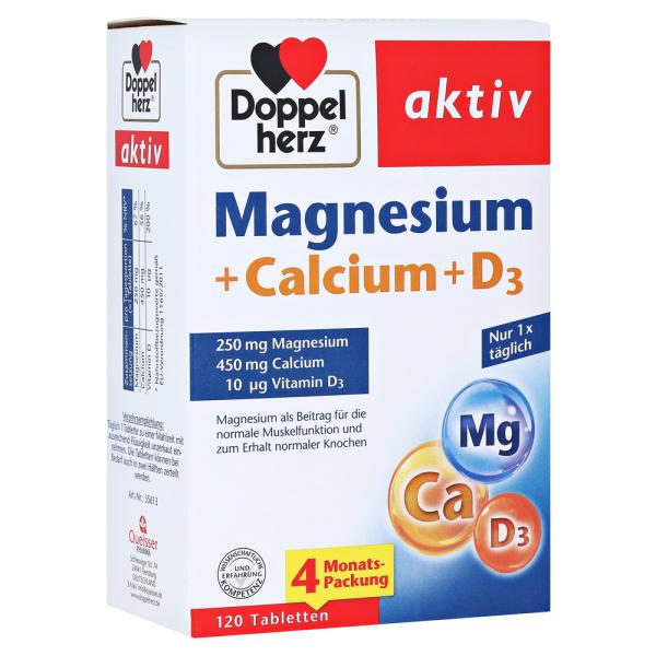 Doppelhertz Magnesium + Calcium + D3 120st