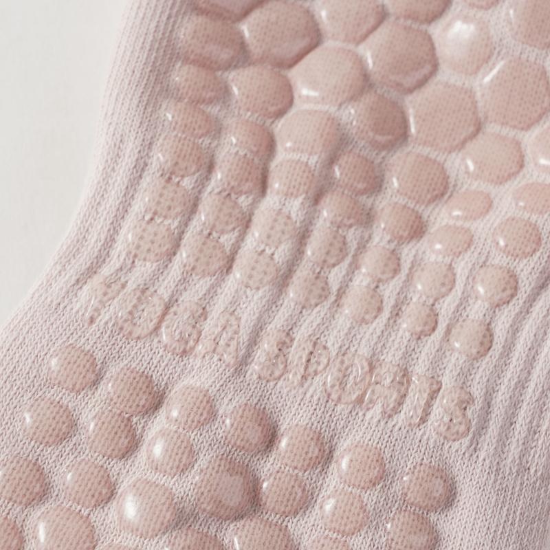 Women's Floor Socks Contrast Color Yoga Socks Cotton Sports Dance Professional Non-slip Silicone Socks