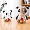 Decorative Coin Bank Clear Panda Piggy Cash Bank Plastic for Kids Money Saving Jar Box Decoration