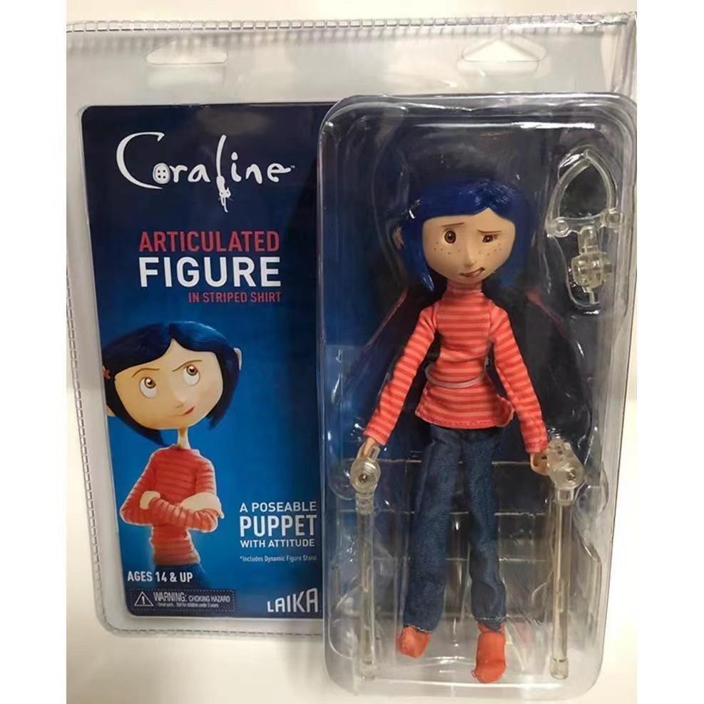 Фигурка Коралины 7 дюймов, подвижная, в плаще (версия из фильма)