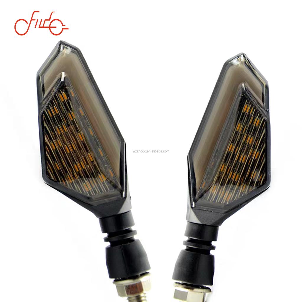 High Quality 12V Universal LED Turn Signal Lamp Blinkers Durable Fine Quality Motorcycle Modified Part with 2 Colors