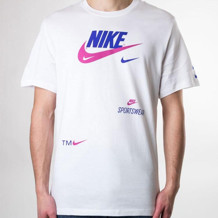 Nike Swoosh Round Neck Short Sleeve White Men's CU0078-100