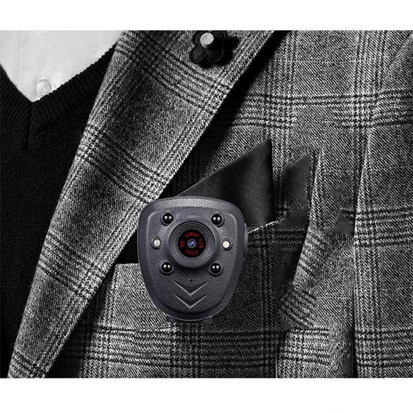High Quality Mini Camera HD1080P Sports Video Recorder Built-in 32GB Memory Card Wearable Police Camera with Night Vision Function