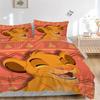 Lion Celebration Print 3Pcs Bedding Setduvet Cover With 2 Bedropillowcase Home Birthday Gift