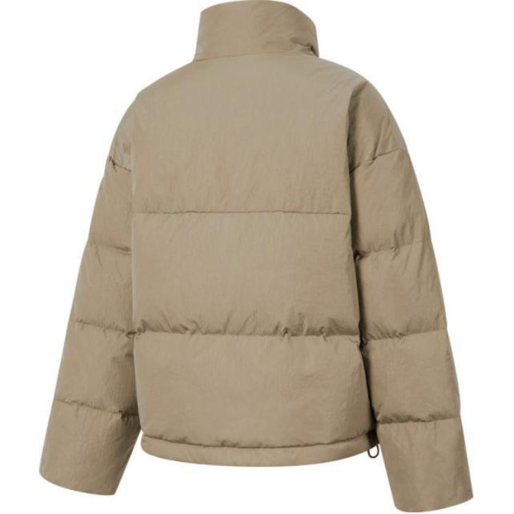 Vans Panda Puffer Down Short Sleeve Bread Down Jacket Women Jackets Khaki VN000KCCYEH