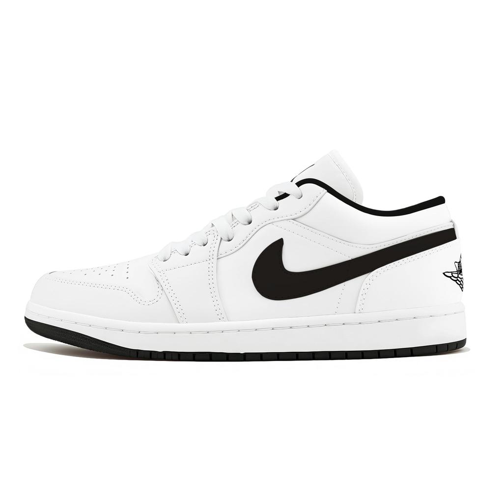 Jordan Air Jordan 1 Износостойкие Низкие Кеды для Скейтбординга Унисекс Чисто Белые 553558-165(Команда1036-)