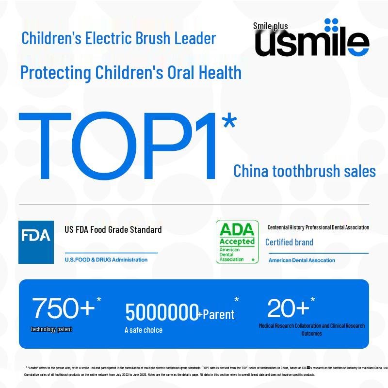 usmile Q10 Smart Sonic Electric Toothbrush for Kids CN plug (adapter included)
