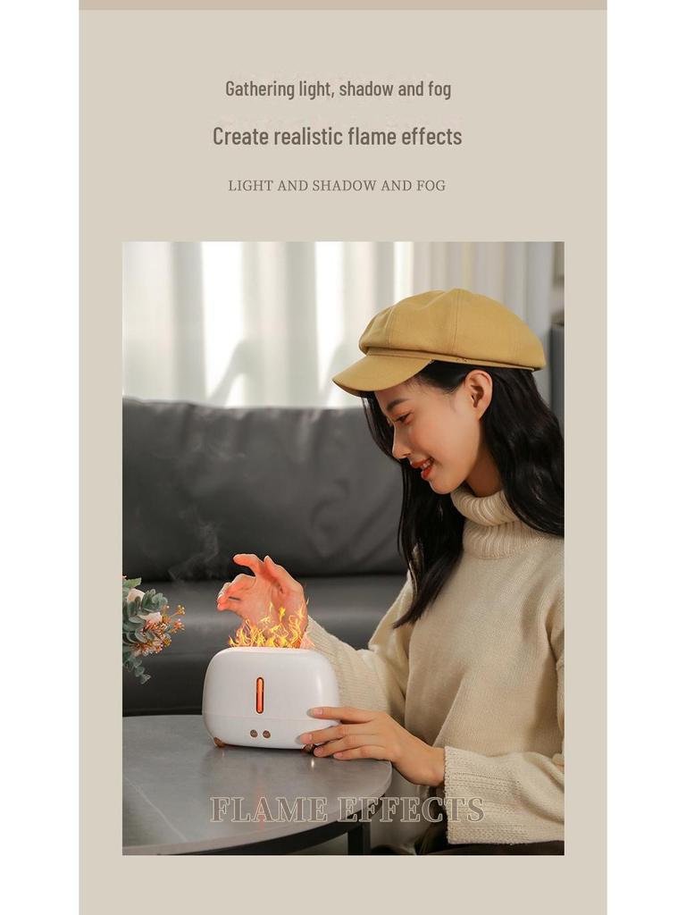 Увлажнитель воздуха USB Flame 2023: Большой аппарат для ароматерапии с распылителем для дома и спальни