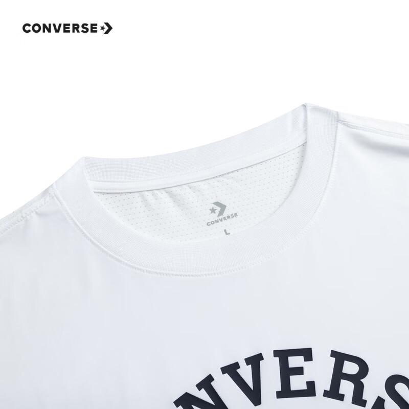 Converse Летняя унисекс свободная повседневная футболка с круглым вырезом для детей 2024