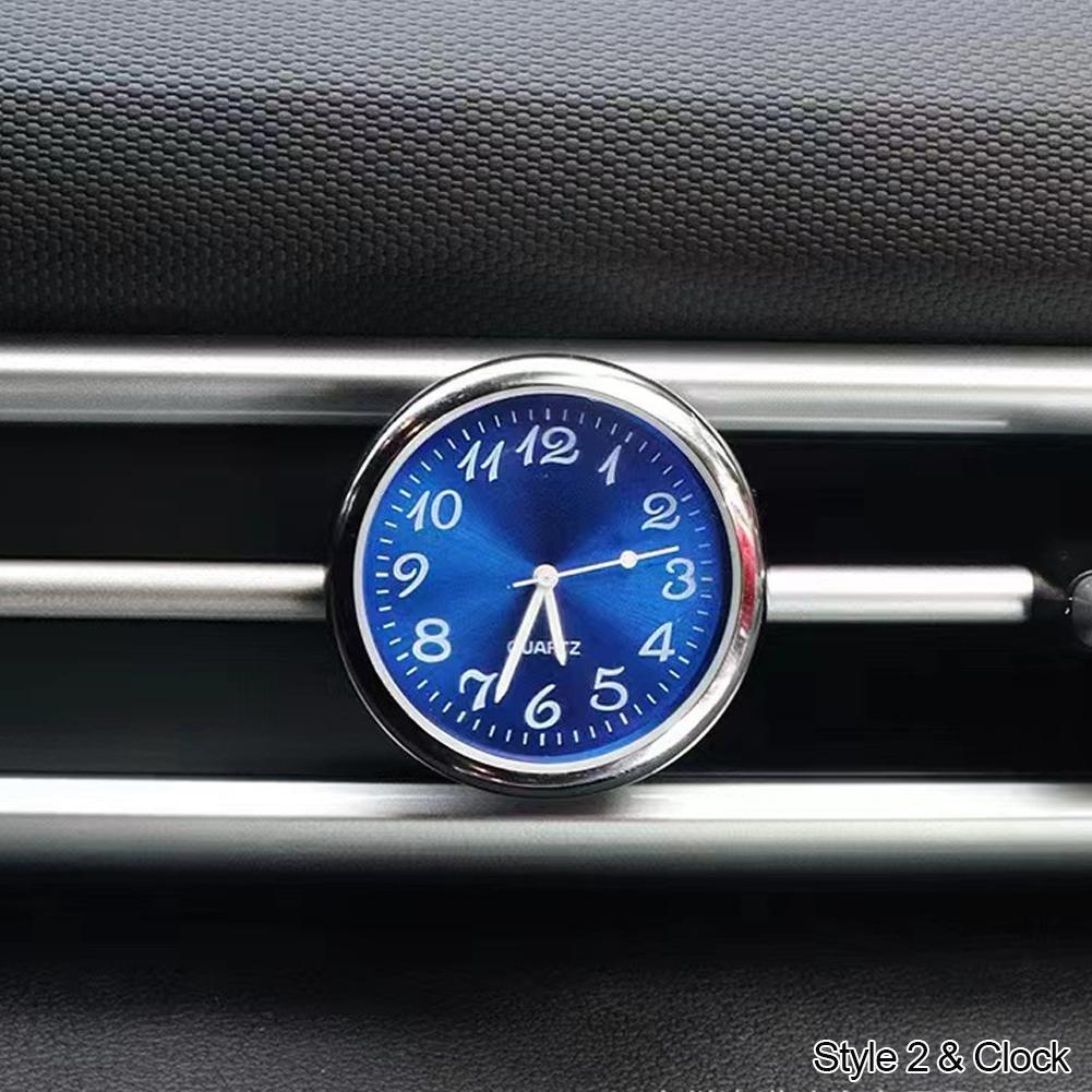 Car Clock Auto Watch Thermometer Hygrometer Home Automobiles Interior Decoration Ornament Automotive Clock In Car Accessories