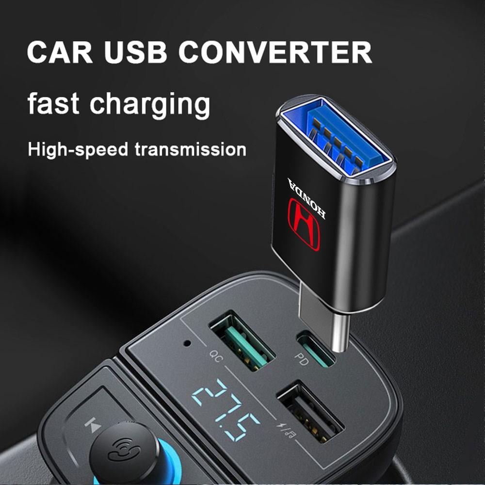 Автомобильный USB-кабель-конвертер OTG-адаптер Конвертер для зарядки телефона Для Honda Civic CRV Hrv Jazz CITY Accord CR-Z VTEC Vezel Insight