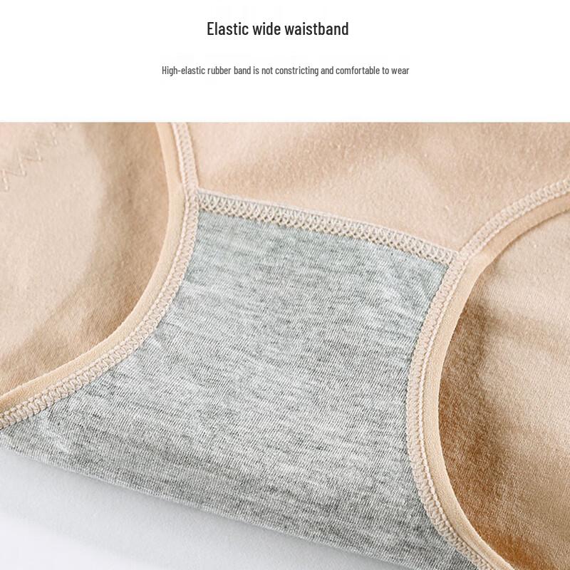 YUZHAOLIN Women's High-Waist Graphene Antibacterial Cotton Briefs